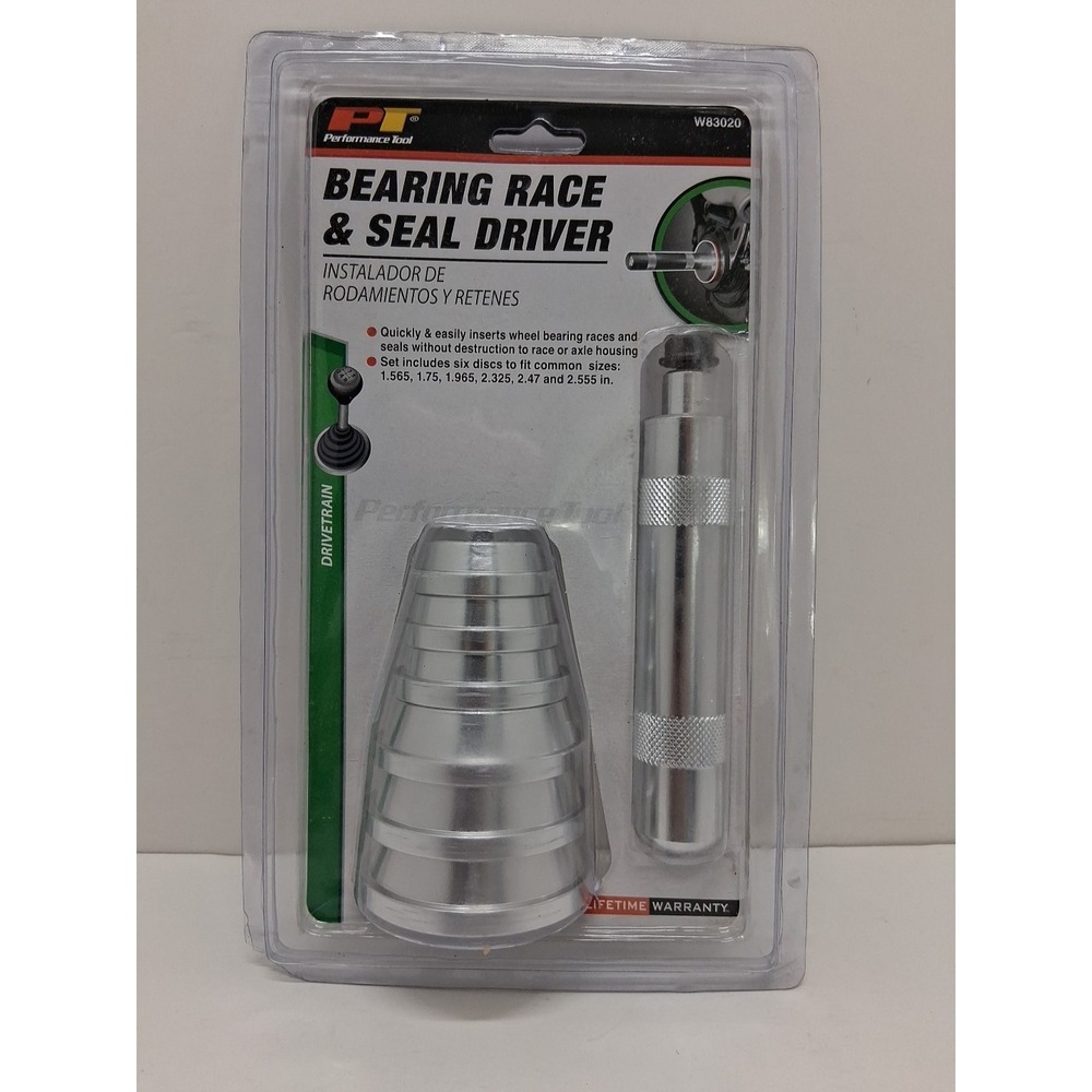 PT Performance Tool W83020  Bearing Race & Seal Installer Driver Set 7 Pieces